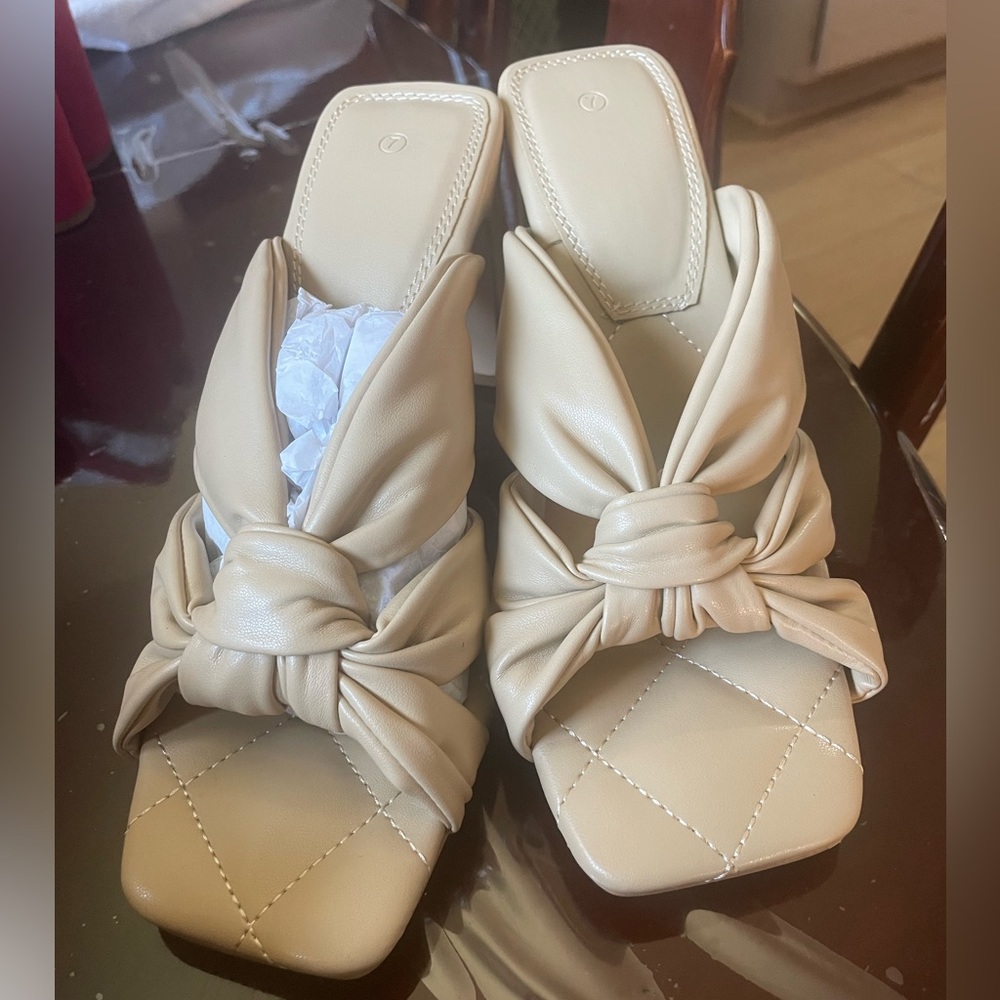 Heeled Slide Sandals